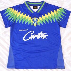 Corteiz Club America Jersey Brasil 'Blue'  #jersey